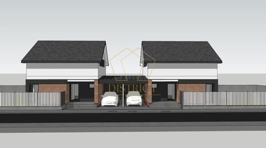 Duplex cu 4 camere, despărțit prin camera tehnica  | Mosnita Veche