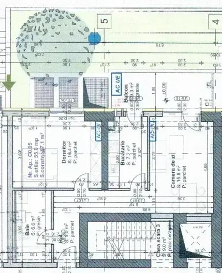Apartament cu 2 camere luminos| METROU N. Teclu la 450 m