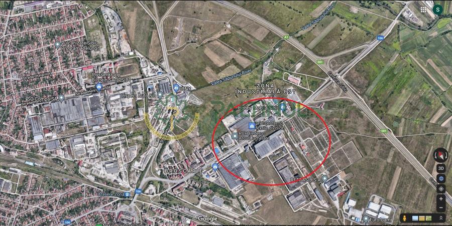 Hala 3800 mp si teren 8000 mp, zona Industriala Est, Sibiu