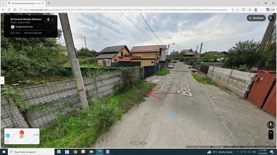(308) Teren pentru casa Pitesti – zona Nord