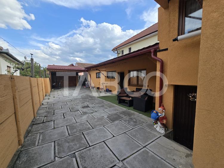 Casa mobilata de vanzare 150 mpu teren 450 mp garaj Piata Cluj Sibiu