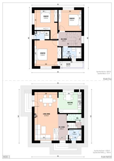 Vila Individuala cu 4 cam+mansarda, teren 230 mp!