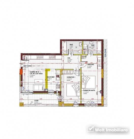 Apartament cu 4 camere semifinisat, zona Tineretului