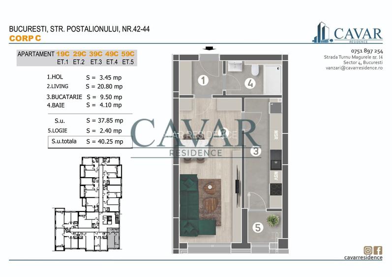 Alege inspirat, alege cel mai nou proiect Cavar Residence - 12