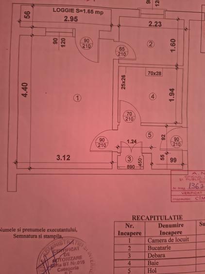 Garsoniera confort 1 la etaj 1 zona Primaverii