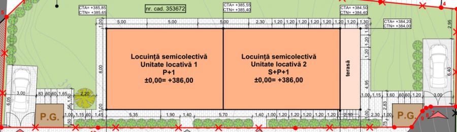 0% Comision ! Duplex semifinisat de vanzare - zona Campului