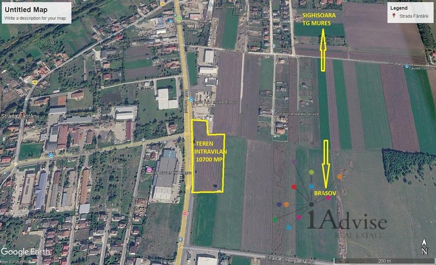Teren intravilan de vânzare cu deschidere generoasă la DN13