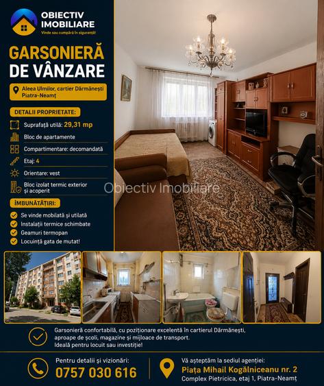 Garsonieră de vânzare – bloc de apartamente Darmanesti. - 10