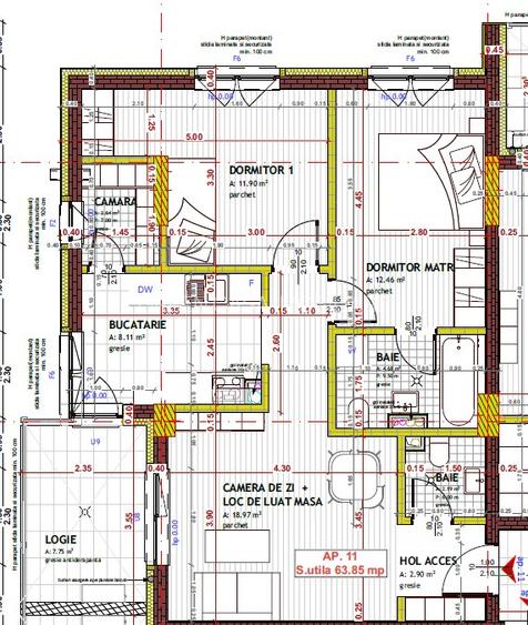 Apartament premium | 3 camere | 2 bai | bloc nou | parcare | Tineretului - 19
