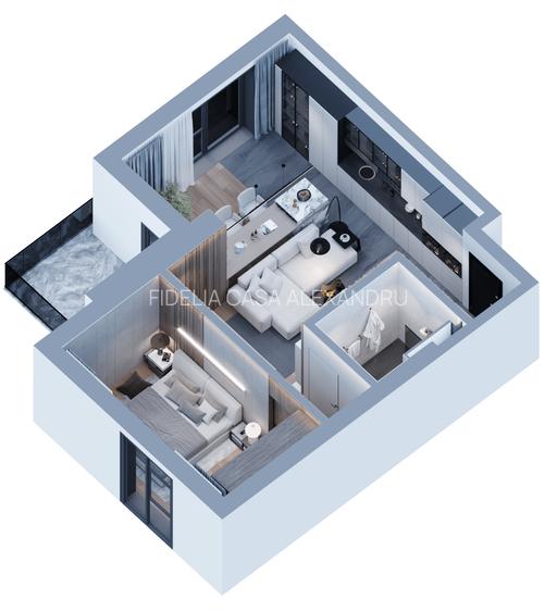 Apartament Nou 2 camere de vanzare Tg Cucu - Podul de Fier - 2