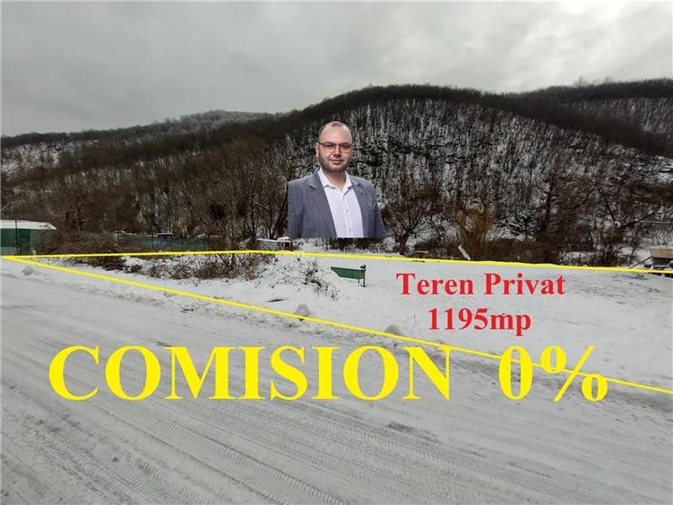 Ciclova, Teren Intravilan cu nr de Casa, 1195mp, La Sosea, ZERO COMISION