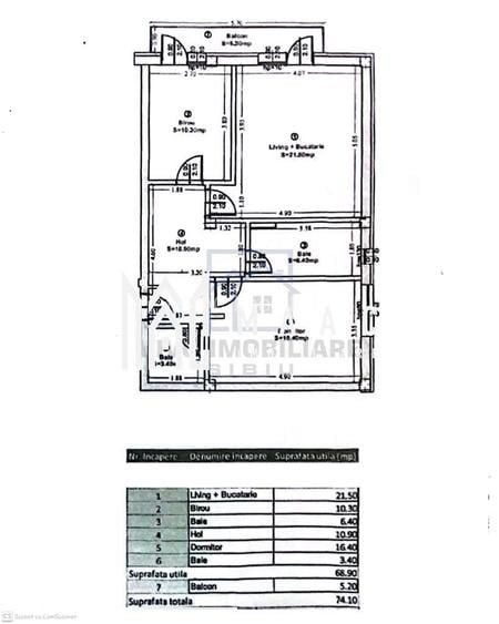 Apartament 3 camere de vânzare | Sibiu, Turnișor | 70 mp - 13