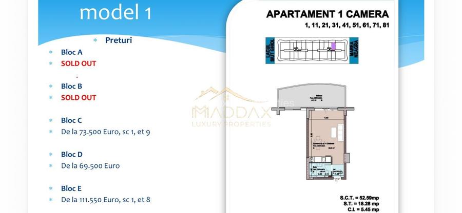 Studio la malul Marii Negre I 52,59 mp I Mamaia Nord - 11