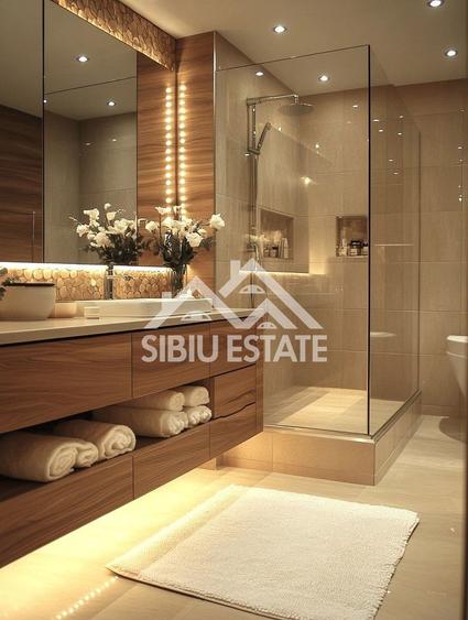 Penthouse Sibiu 4 camere, 2 bai terasa mare vedere panoramica