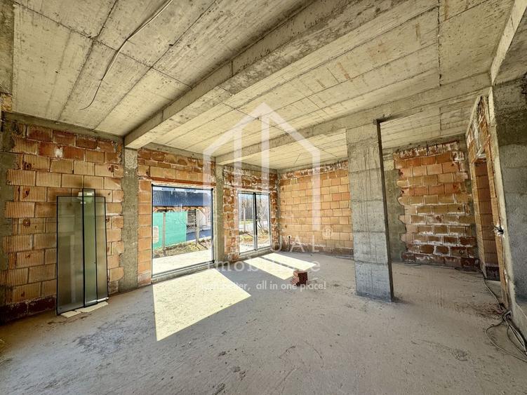 Casa individuala cu 4 camere, 130mp utili+terasa (19mp), teren 360mp
