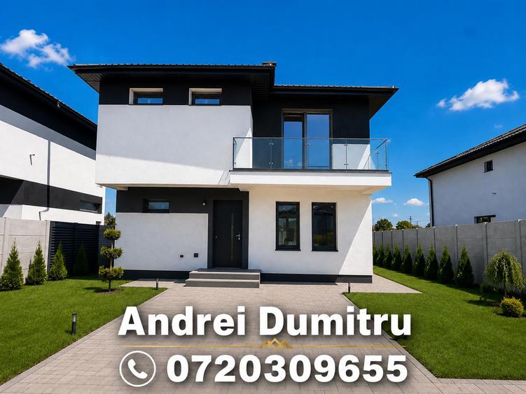Casă nouă in Com Berceni | 140 mp | 3 băi | Teren 334 mp | Beci | Terasă 18 mp
