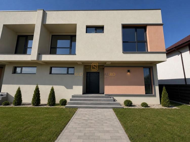 Vila moderna cu 4 camere, teren amplu - Tip duplex - Magurele