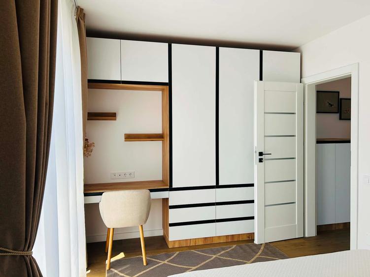 Apartament 2 camere, prima închiriere, bloc nou, Între Lacuri, parcare inclusă