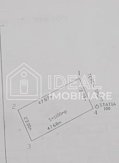 Teren extravilan de vânzare 1.100mp– Mohu, Șelimbăr