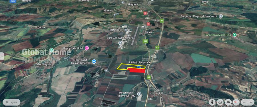 Teren 37.500 Mp-DN 15 Autostrada Transilvania - Mures