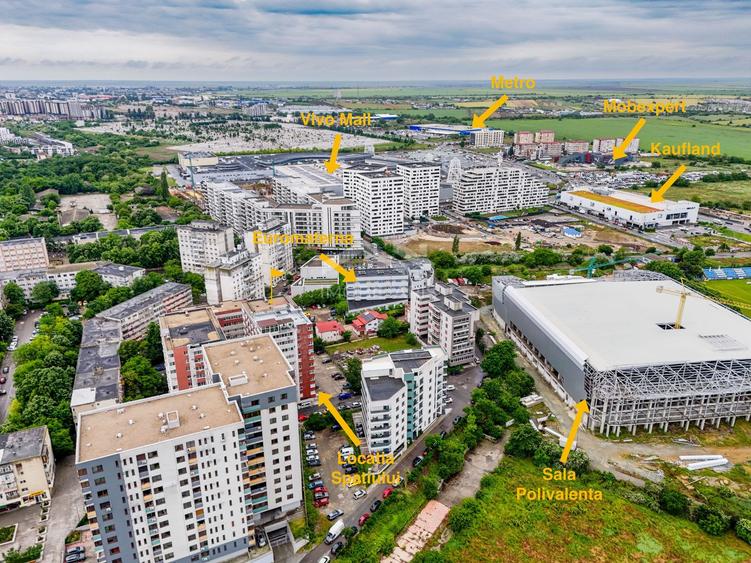 Spațiu comercial 45 mp parter - 2 parcări - salon amenajat