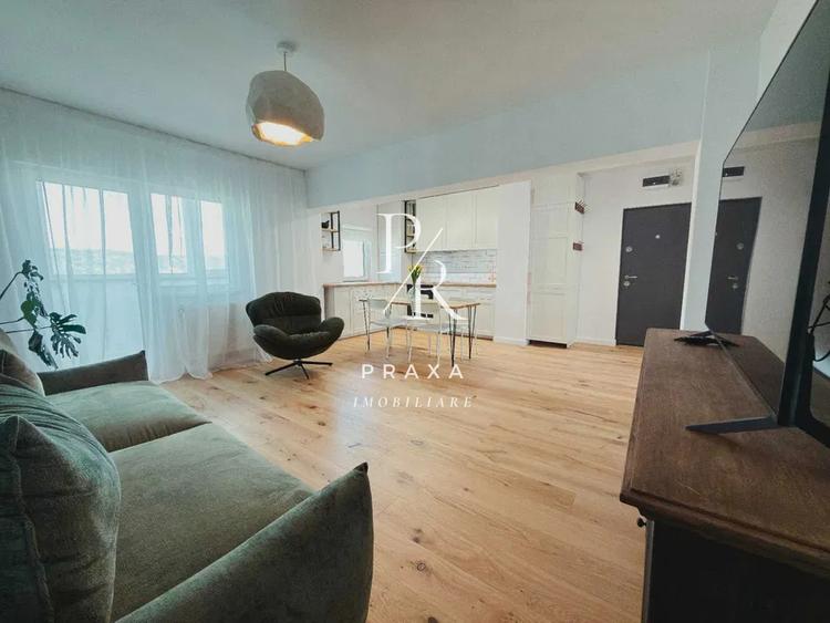 Apartament 3camere,65mp+balcon, LIFT, mobilat complet modern nou, zona Manastur!