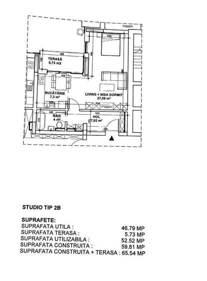 OPORTUNITATE Studio cu parcare inclusa | mobilat si utilat | Aviatiei