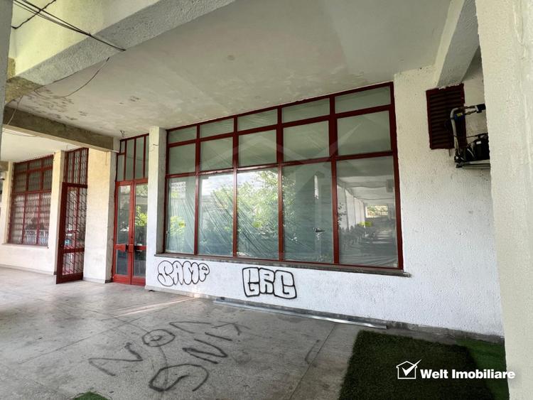 Spatiu comercial 160mp, 2 intrari, H=4m, trifazic, pod Calvaria Manastur