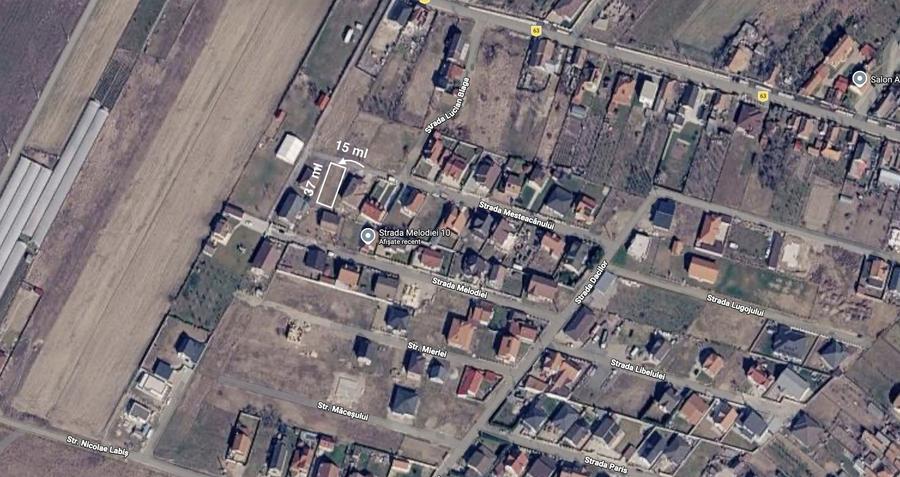 Teren intravilan 551 mp – Cihei, zonă liniștită