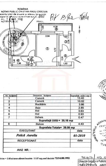 54.900 euro, APARTAMENT doua camere, etaj 2, Micro38