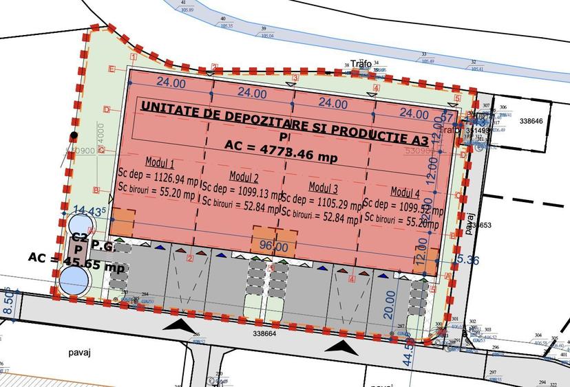 4646 mp - Hala industriala de inchiriat in Parc Industrial Arad