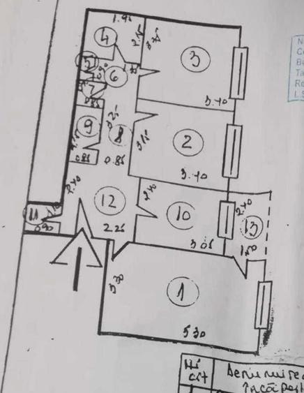 Vânzare apartament 3 camere Dristor