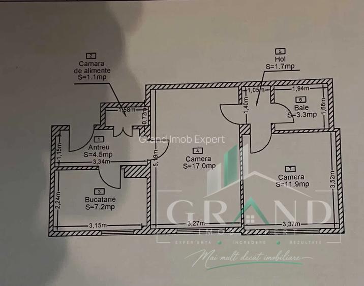 Apartament 2 camere | Facultatea de Litere | zona Garii