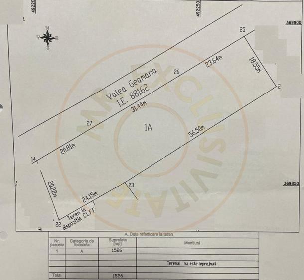 Teren intravilan 1526 MP Geamana, Pitesti – zona excelenta, toate utilitatile