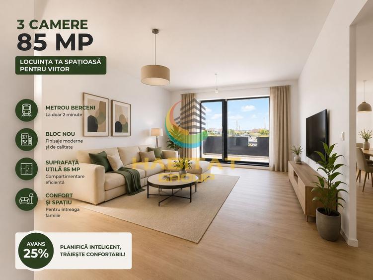 Vânzare Apartament 3 camere 85 mp | Metrou Berceni | Popești Leordeni