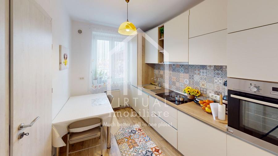 Apartament cu 3 camere, 63mp utili, mobilat si utilat, zona Rahovei