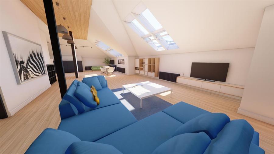 Penthouse, etaj1, 200 mp, MOBILAT SI UTILAT DE LUX, centru