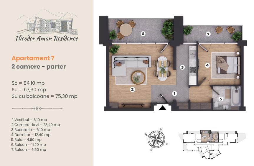 Sinaia – Apartamente de lux in centrul statiunii regale cu finisaje premium