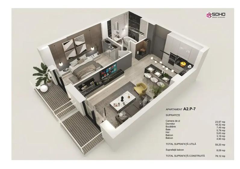Apartament 2 camere