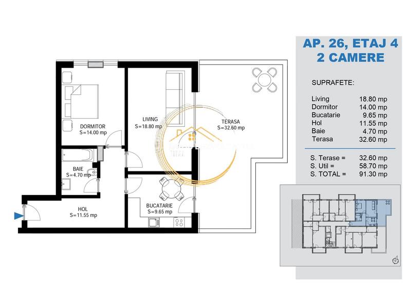 Ansamablu premium Penthouse Decomandat Metrou Teclu Pallady titan Ikea - 1