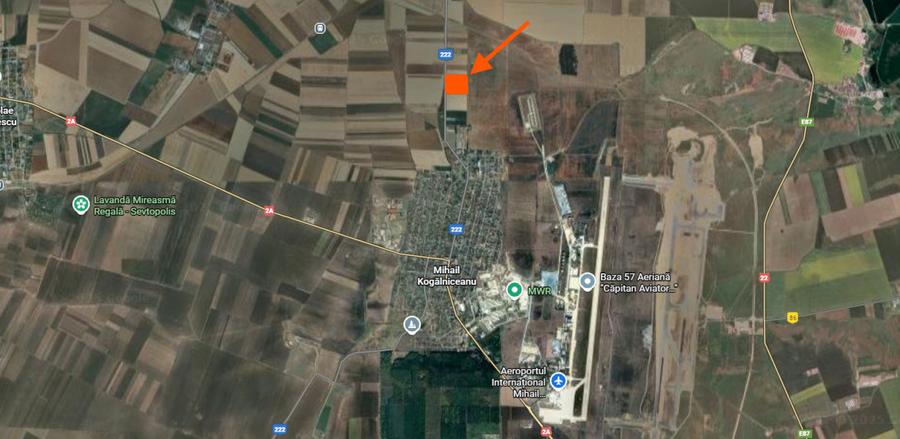 Teren intravilan 7ha, deschidere 234m la drum județean, Mihail Kogălniceanu