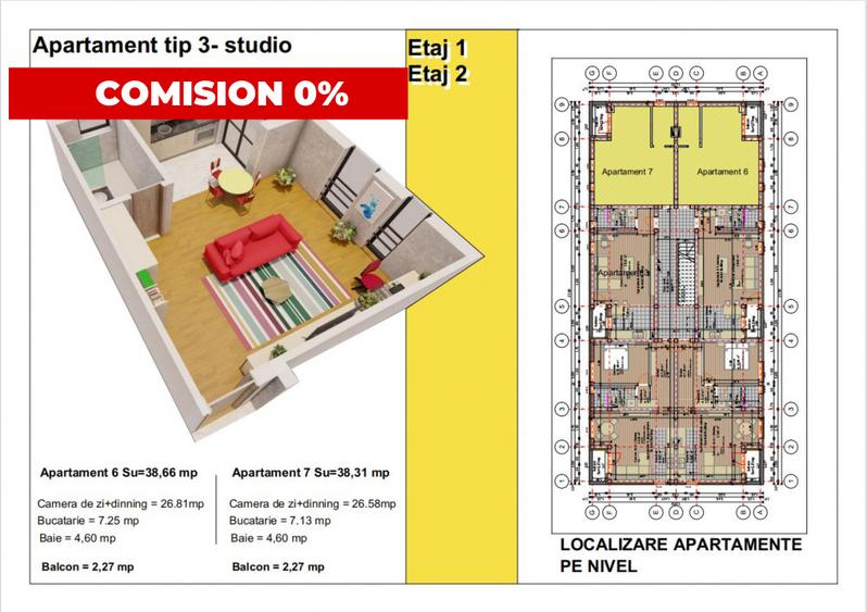 IMI Residence - Comision 0 - Apartament cu o camera, 38 mp - loc parcare inclus