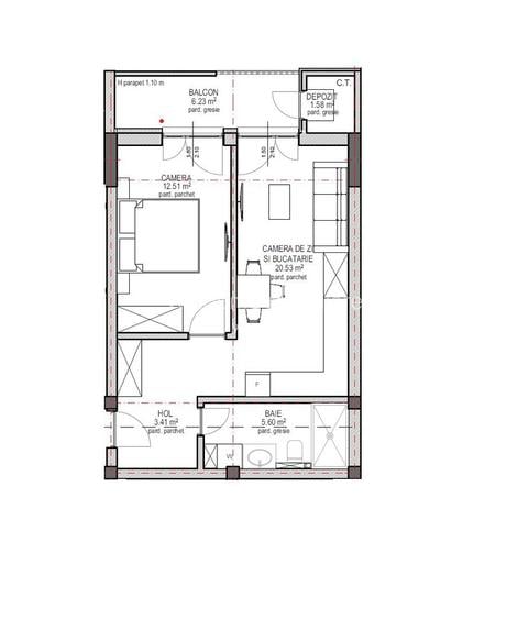 Apartament 2 camere  Lacul lui Binder, Sibiu - 1