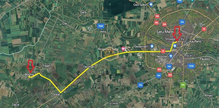 Teren intravilan 750 mp | Plata in 12 rate | Aproape de Satu Mare