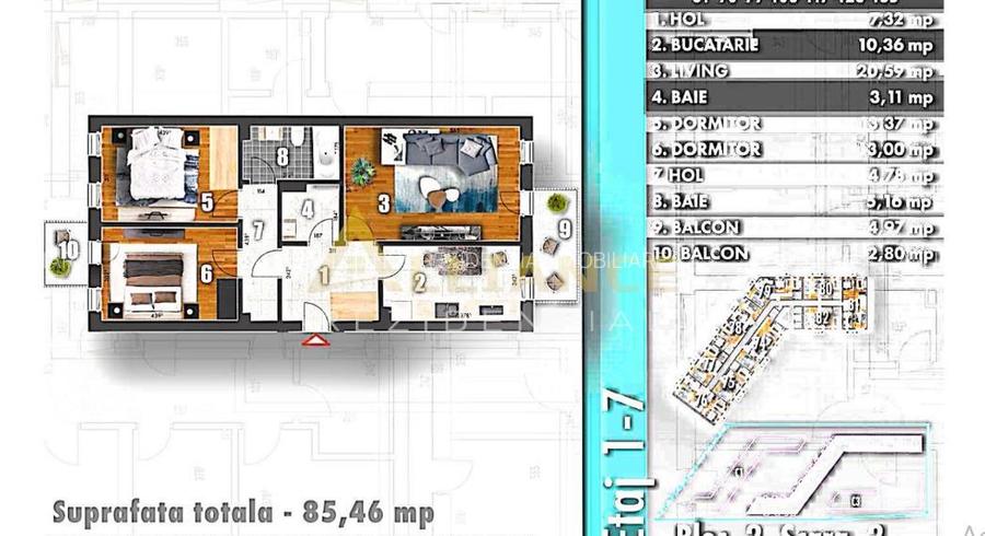 Apartament 3 camere | 86 mp | Metalurgiei Park - 2
