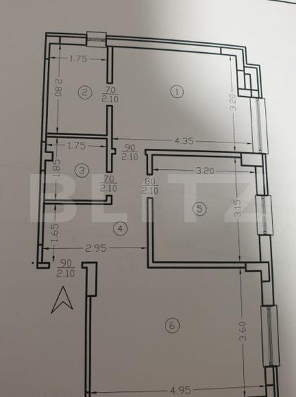Apartament 3 camere, 55 mp, zona Baza 3