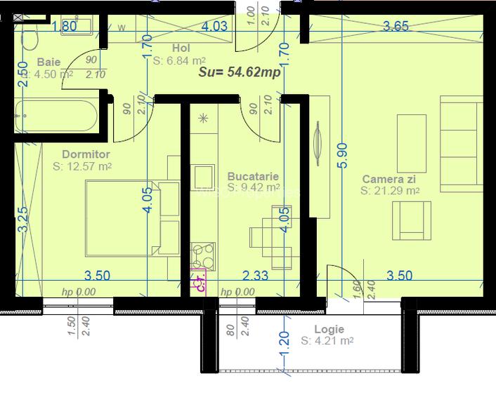 Apartament 2 camere finalizat, gata de mutare! Parcare inclusa! - 2