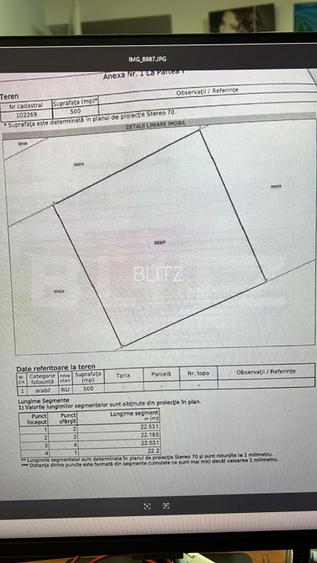 Oportunitate!!!! TEREN INTRAVILAN CU SUPRAFATA DE 500 MP - 2