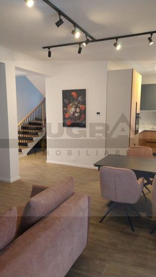 Duplex premium de 120mp , ansamblu de case privat, gradina, zona Terra
