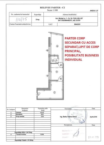Spatiu Comercial in Parcul Primariei Snagov Ghermanesti 400 mp